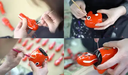 アカベコランドでの赤べこ絵付け体験で、福島観光のユニークなお土産を作りましょう。