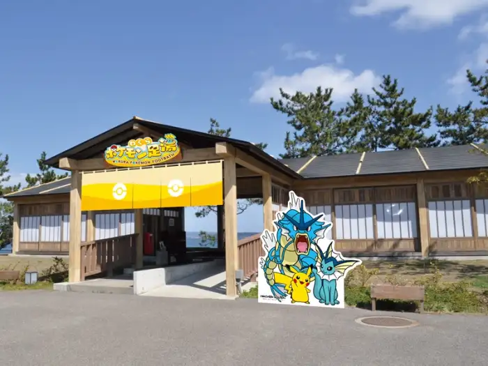 石川県能登半島がポケモンの楽園に大変身！ポケリッドが登場し、ポケモンと一緒に温泉に足を浸したり、ピカチュウ列車に乗って能登半島を探索したりできます。