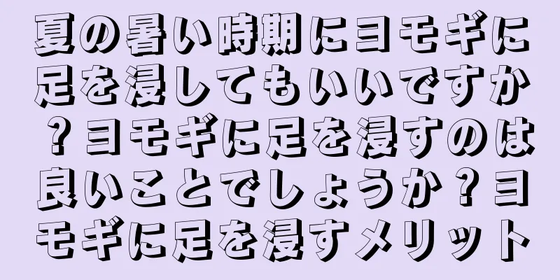 夏の暑い時期にヨモギに足を浸してもいいですか？ヨモギに足を浸すのは良いことでしょうか？ヨモギに足を浸すメリット