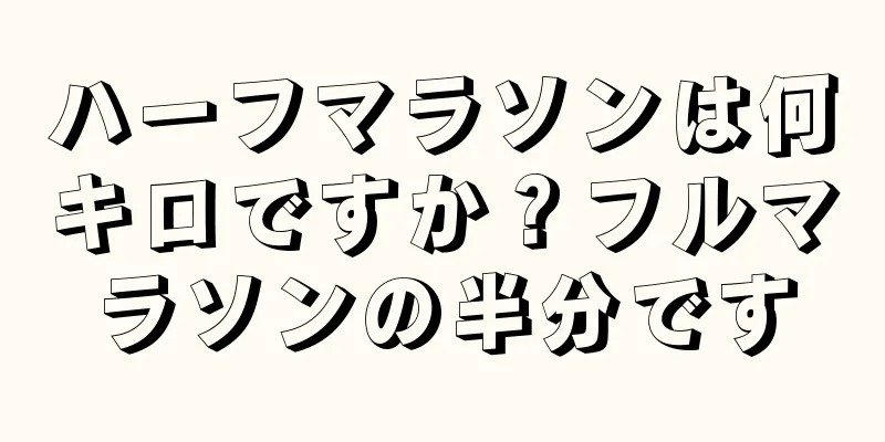 ハーフマラソンは何キロですか？フルマラソンの半分です