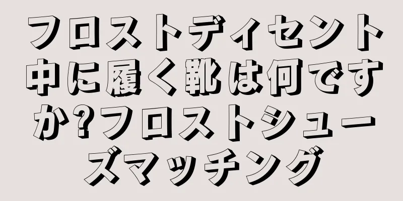 フロストディセント中に履く靴は何ですか?フロストシューズマッチング