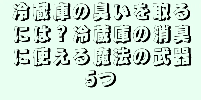 冷蔵庫の臭いを取るには？冷蔵庫の消臭に使える魔法の武器5つ
