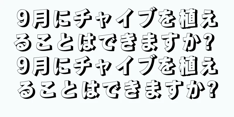 9月にチャイブを植えることはできますか? 9月にチャイブを植えることはできますか?