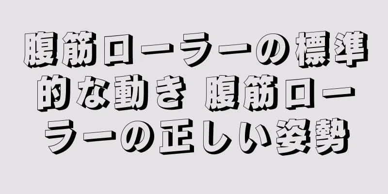 腹筋ローラーの標準的な動き 腹筋ローラーの正しい姿勢