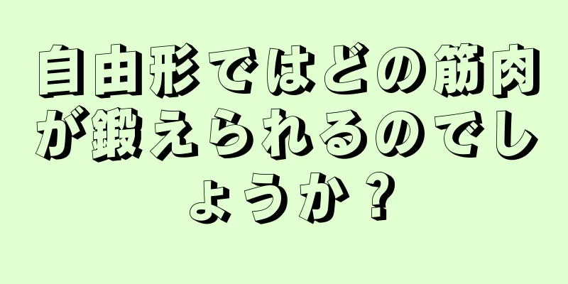 自由形ではどの筋肉が鍛えられるのでしょうか？