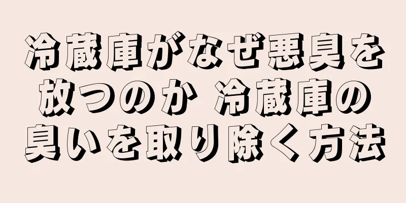 冷蔵庫がなぜ悪臭を放つのか 冷蔵庫の臭いを取り除く方法