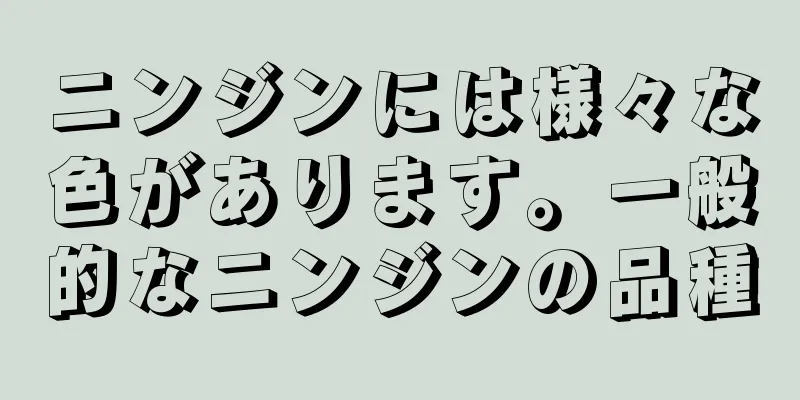 ニンジンには様々な色があります。一般的なニンジンの品種