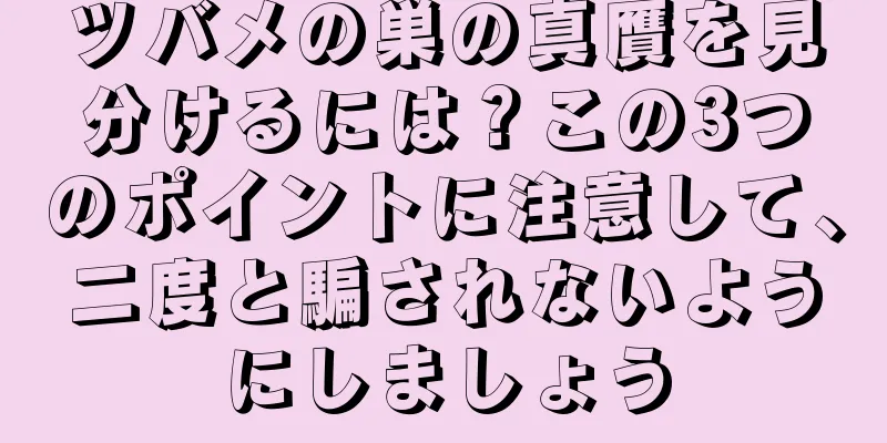 ツバメの巣の真贋を見分けるには？この3つのポイントに注意して、二度と騙されないようにしましょう
