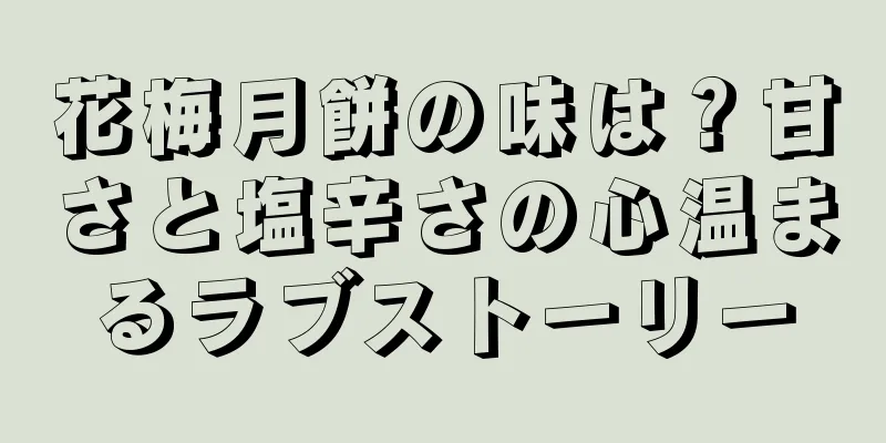 花梅月餅の味は？甘さと塩辛さの心温まるラブストーリー