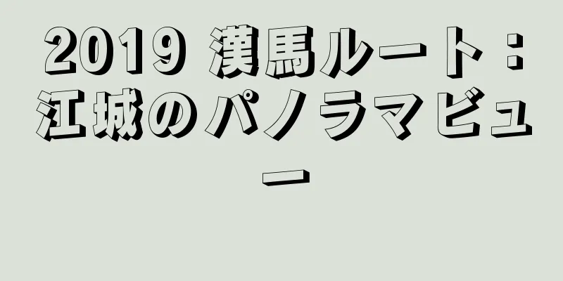 2019 漢馬ルート：江城のパノラマビュー