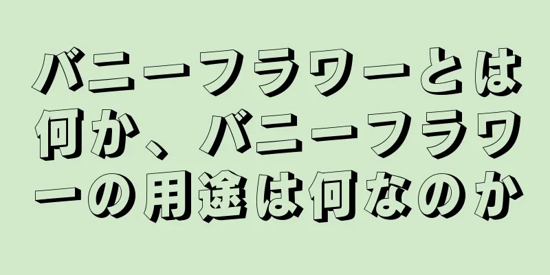 バニーフラワーとは何か、バニーフラワーの用途は何なのか