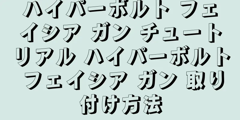 ハイパーボルト フェイシア ガン チュートリアル ハイパーボルト フェイシア ガン 取り付け方法