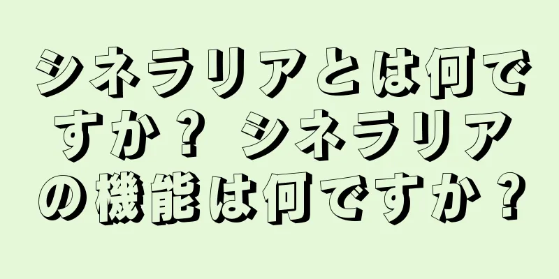 シネラリアとは何ですか？ シネラリアの機能は何ですか？