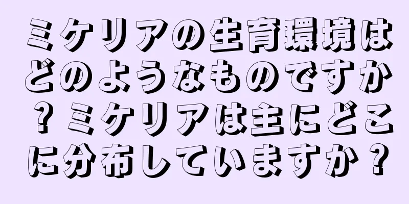 ミケリアの生育環境はどのようなものですか？ミケリアは主にどこに分布していますか？