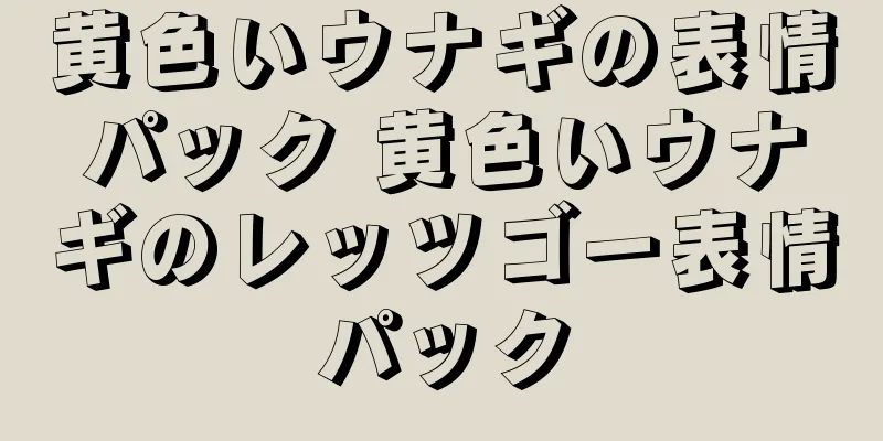 黄色いウナギの表情パック 黄色いウナギのレッツゴー表情パック