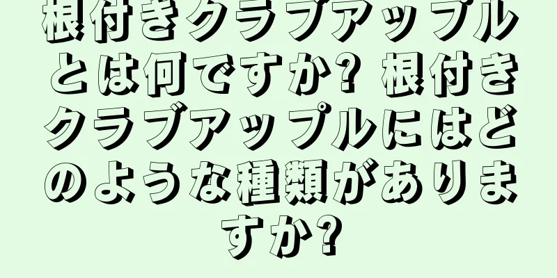 根付きクラブアップルとは何ですか? 根付きクラブアップルにはどのような種類がありますか?