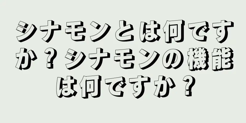 シナモンとは何ですか？シナモンの機能は何ですか？