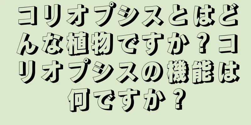 コリオプシスとはどんな植物ですか？コリオプシスの機能は何ですか？