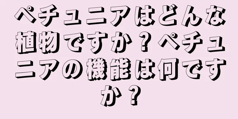 ペチュニアはどんな植物ですか？ペチュニアの機能は何ですか？