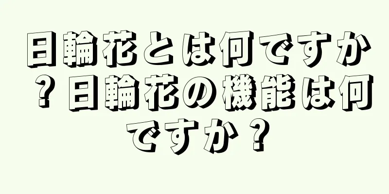 日輪花とは何ですか？日輪花の機能は何ですか？