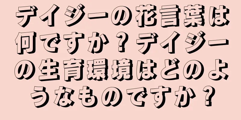 デイジーの花言葉は何ですか？デイジーの生育環境はどのようなものですか？