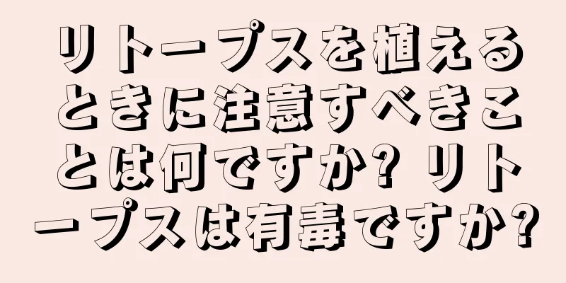 リトープスを植えるときに注意すべきことは何ですか? リトープスは有毒ですか?