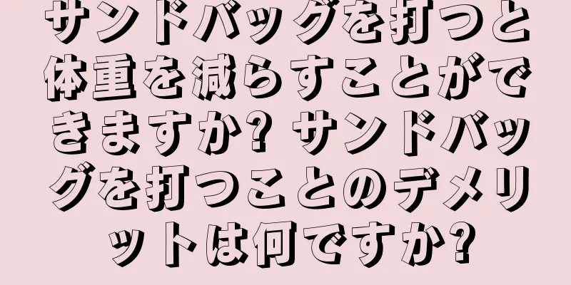 サンドバッグを打つと体重を減らすことができますか? サンドバッグを打つことのデメリットは何ですか?