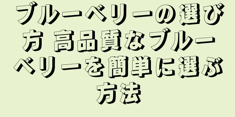 ブルーベリーの選び方 高品質なブルーベリーを簡単に選ぶ方法