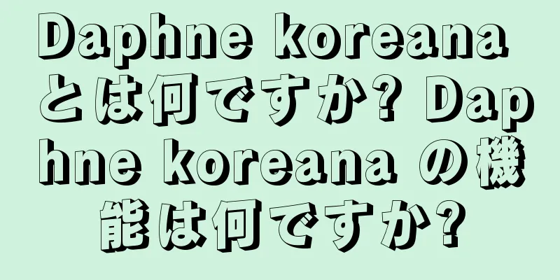Daphne koreana とは何ですか? Daphne koreana の機能は何ですか?