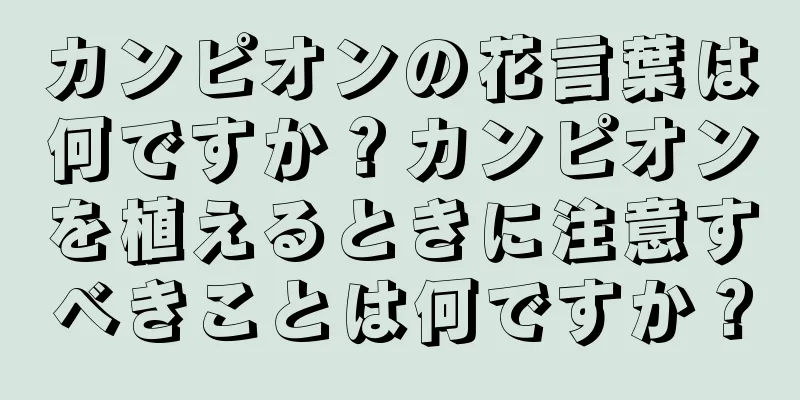 カンピオンの花言葉は何ですか？カンピオンを植えるときに注意すべきことは何ですか？