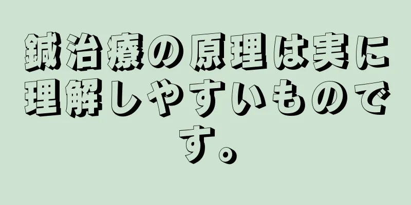 鍼治療の原理は実に理解しやすいものです。
