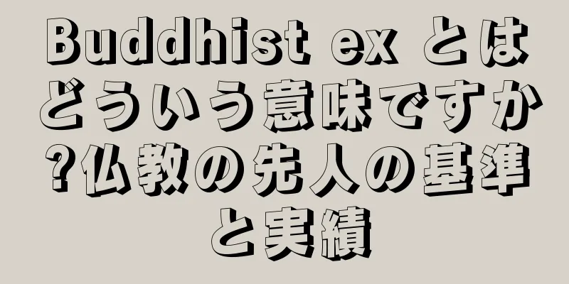 Buddhist ex とはどういう意味ですか?仏教の先人の基準と実績