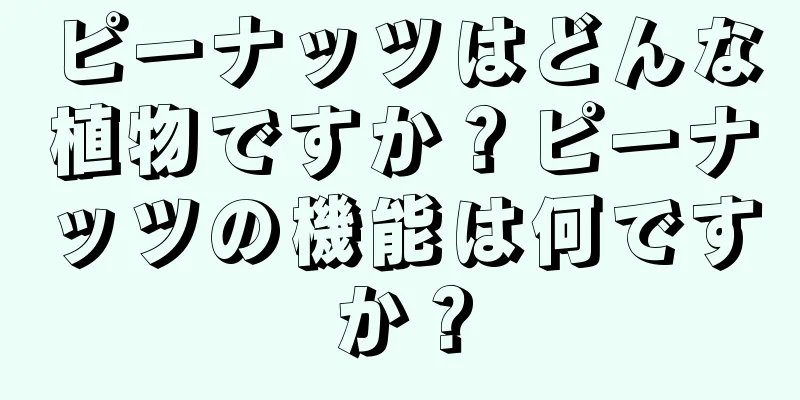 ピーナッツはどんな植物ですか？ピーナッツの機能は何ですか？