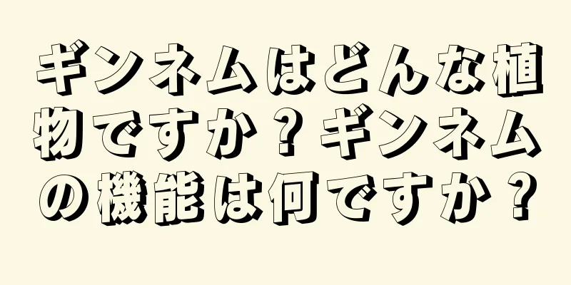 ギンネムはどんな植物ですか？ギンネムの機能は何ですか？