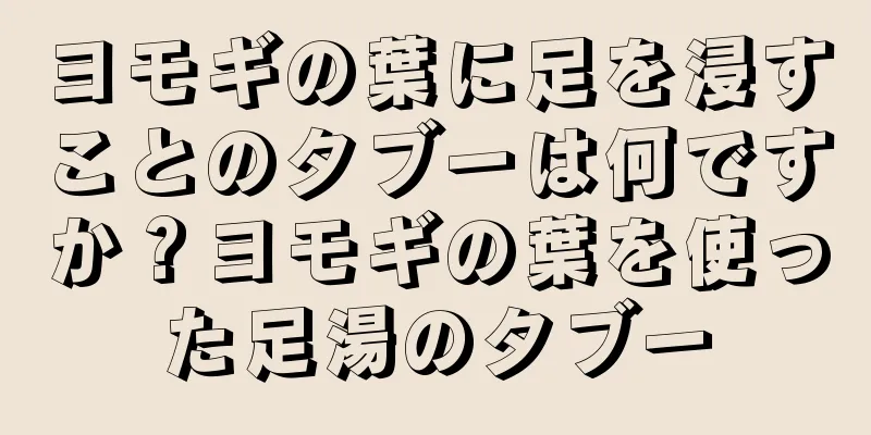 ヨモギの葉に足を浸すことのタブーは何ですか？ヨモギの葉を使った足湯のタブー