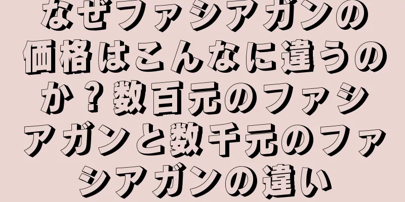なぜファシアガンの価格はこんなに違うのか？数百元のファシアガンと数千元のファシアガンの違い