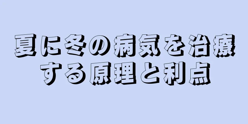 夏に冬の病気を治療する原理と利点