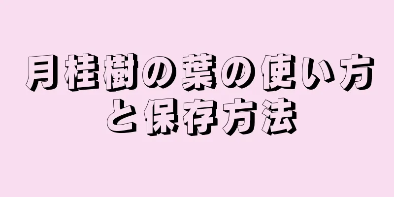 月桂樹の葉の使い方と保存方法
