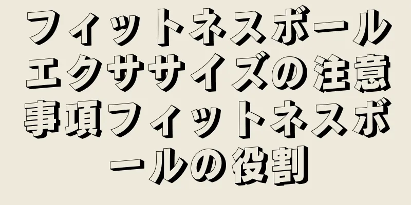フィットネスボールエクササイズの注意事項フィットネスボールの役割