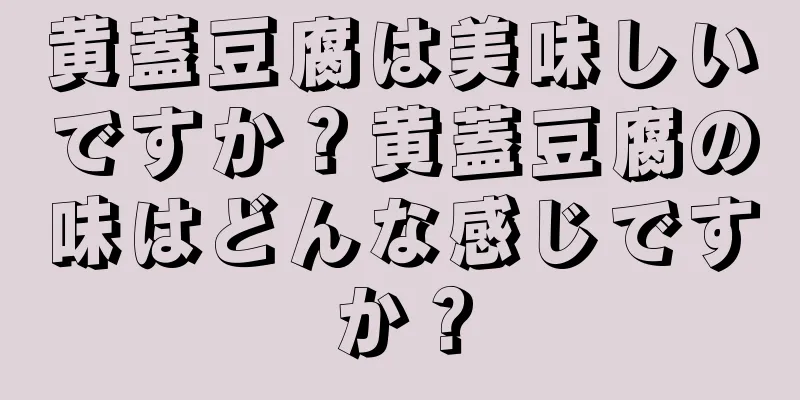 黄蓋豆腐は美味しいですか？黄蓋豆腐の味はどんな感じですか？