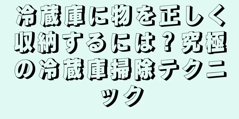 冷蔵庫に物を正しく収納するには？究極の冷蔵庫掃除テクニック